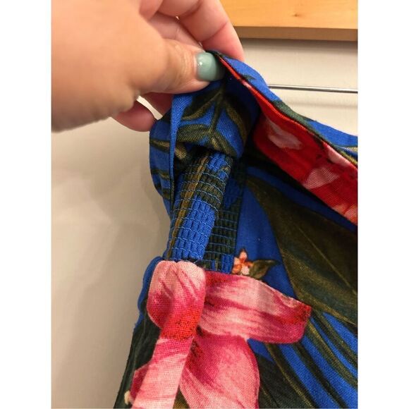 Cupcakes and Cashmere floral linen cropped wide-leg pants NWT Botanical Vacation - Picture 5 of 8